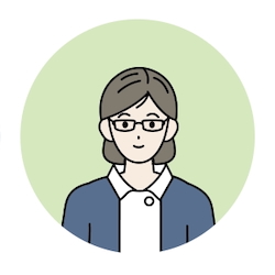 女性の医療事務のイラスト