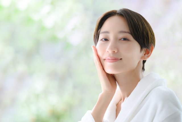 美しい肌の女性