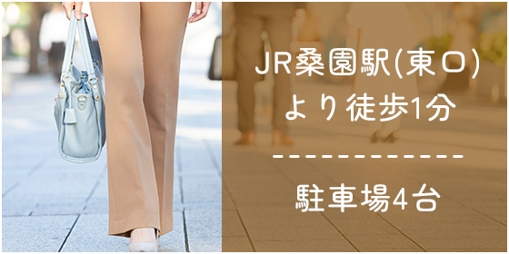 JR桑園駅(東口)より徒歩30秒・駐車場4台