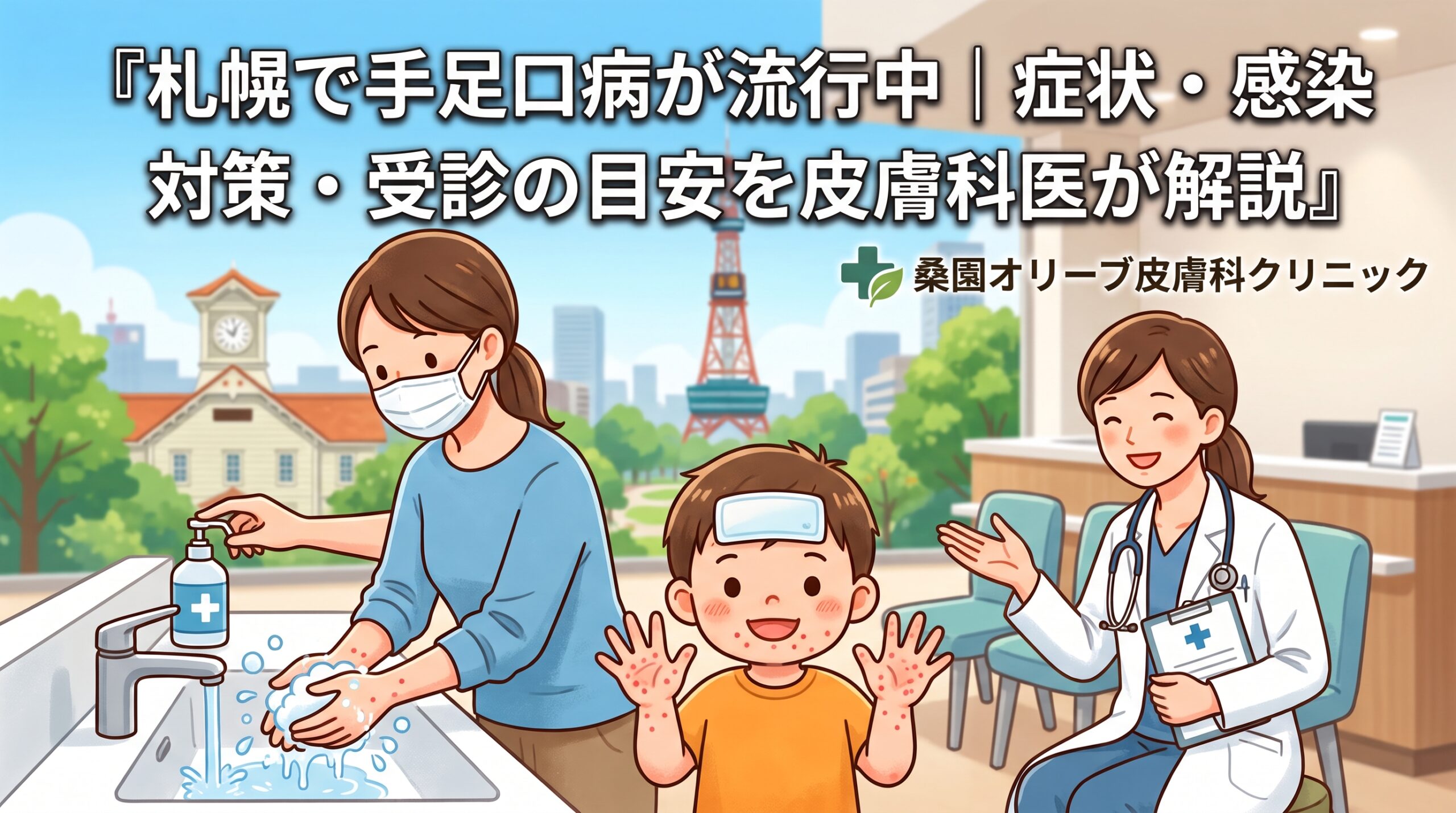 札幌で手足口病が流行中|症状・感染対策・受診の目安を皮膚科医が解説